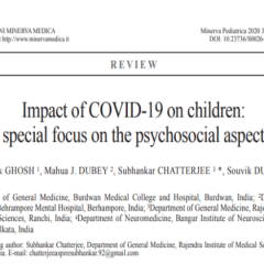 研究資訊：新型肺炎對兒童的影響：特別關注社會心理的方面